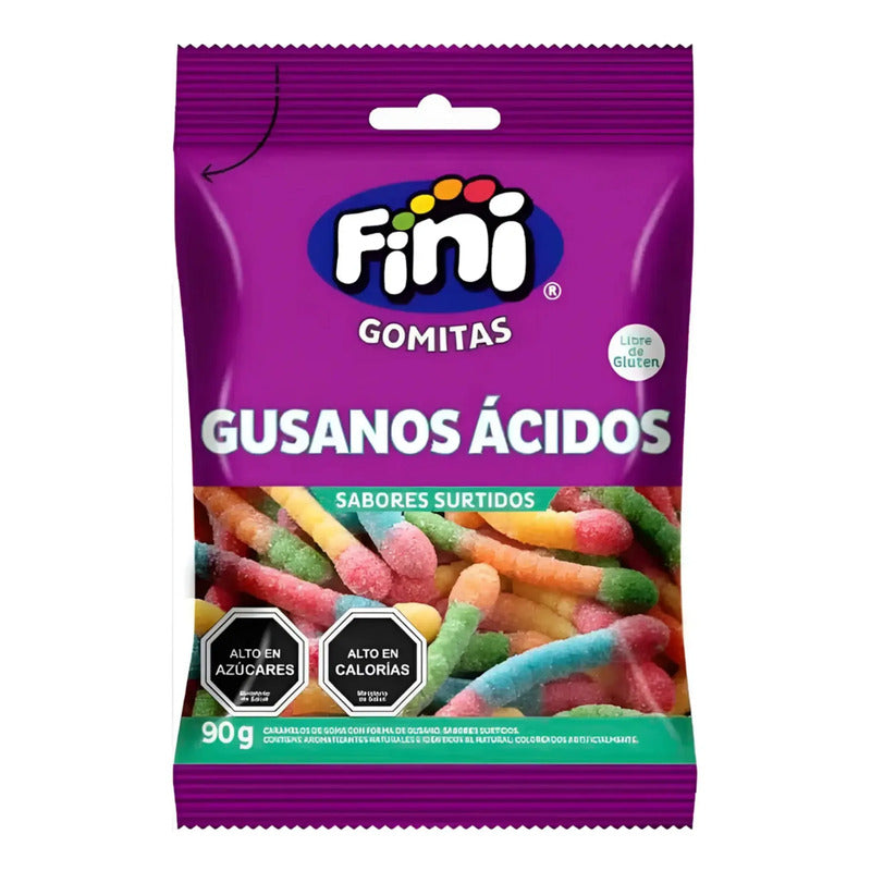 Gomitas Fini Gusanos Ácidos -  Unitario (90g)