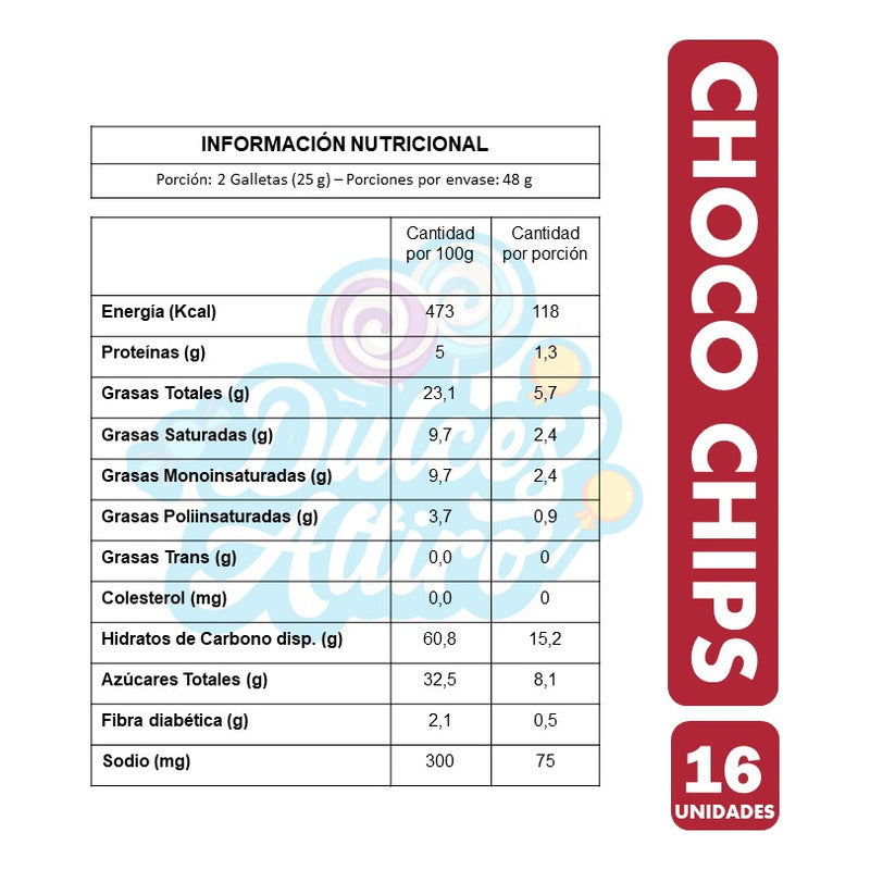 Galleta Chocochips De Chocolate- Nutrabien (caja Con 16 Uni)