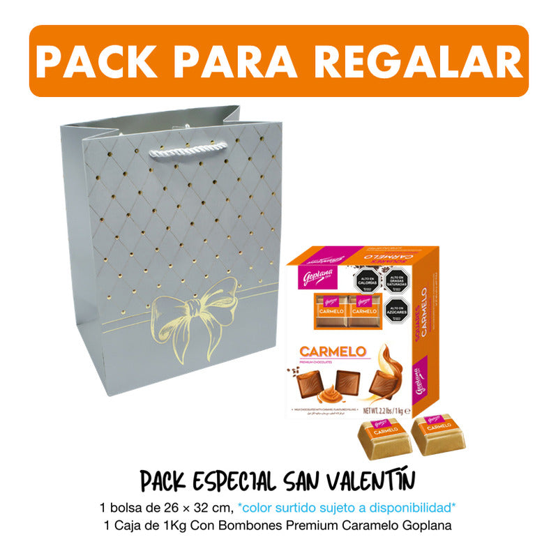 Pack Bombones Premium Caramelo Goplana 1kg + Bolsa De Regalo