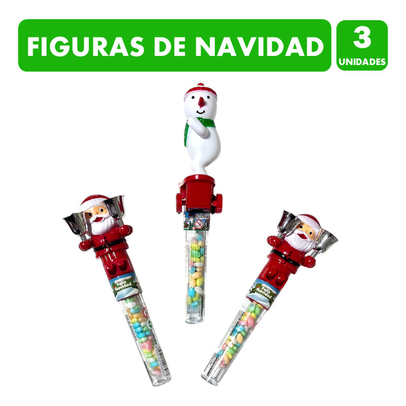 Especial Navidad - Caramelos Sin Azúcar Figuras Surtidas 3un