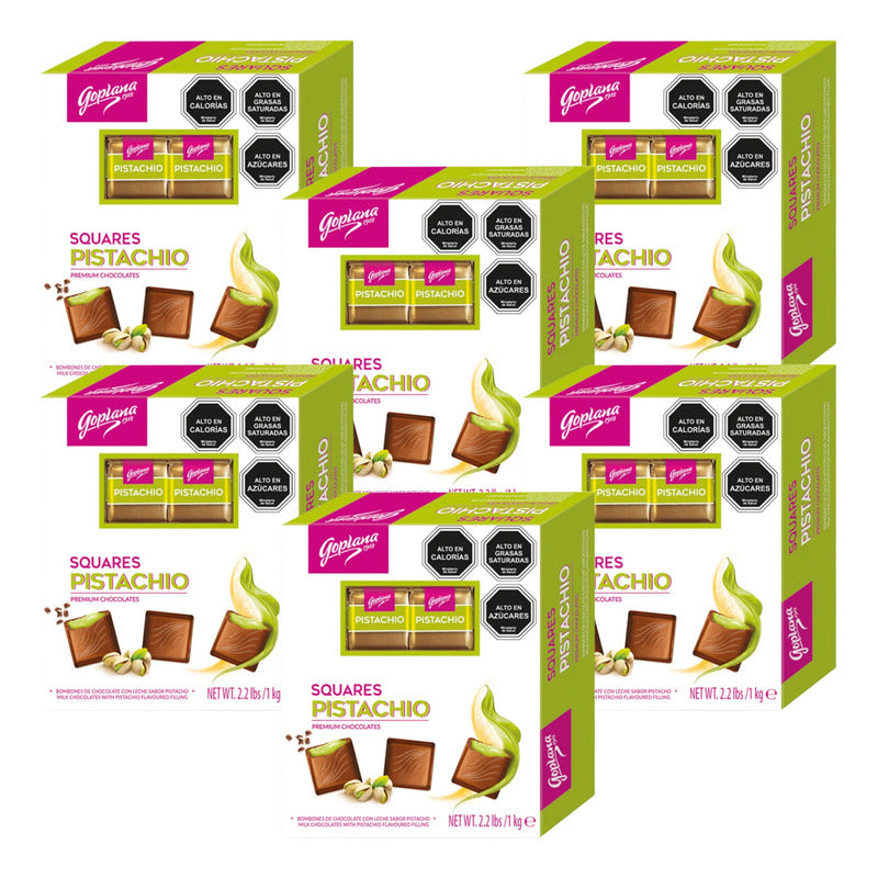 Chocolate Bombónes Premium Goplana Pistacho (pack 6 Un)