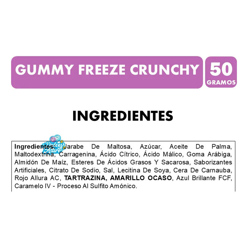 Gummy Freeze Crunchy (gomitas Frutales Congeladas En Seco)