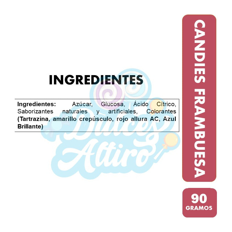 Caramelos Sabor Berries Frambuesa - Candies (bolsa Con 90gr)