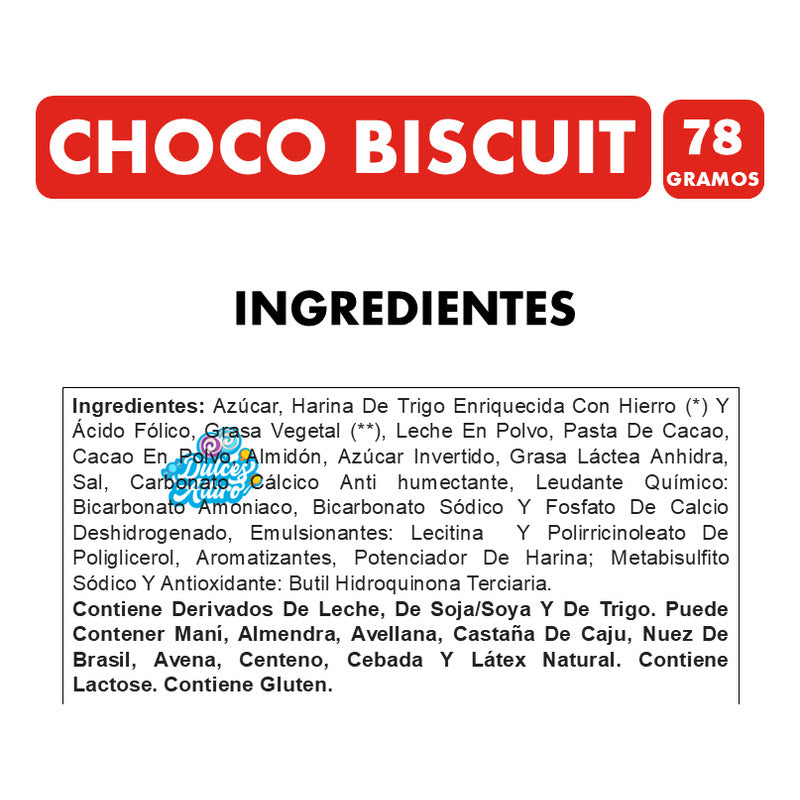 Galleta Choco Biscuit Chocolate De Leche (envase De 78 Gr)