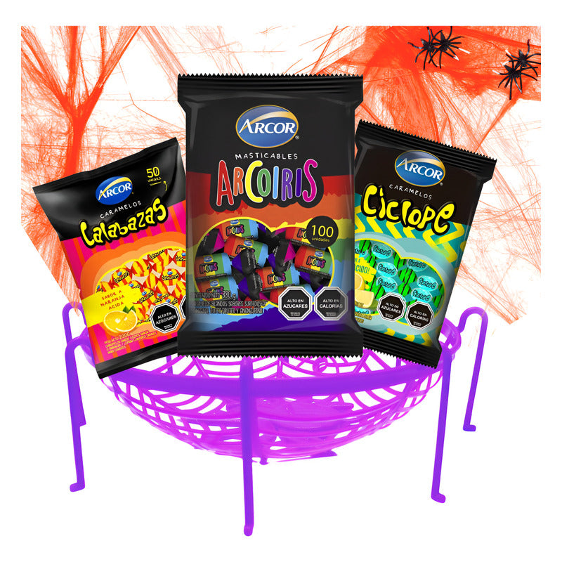 Pack Dulces Mas Decoración Halloween - Especial Para Regalar