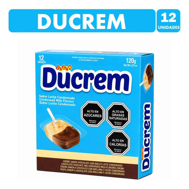 Ducrem Sabor Chocolate Con Avellanas Y Leche Condensada 120g