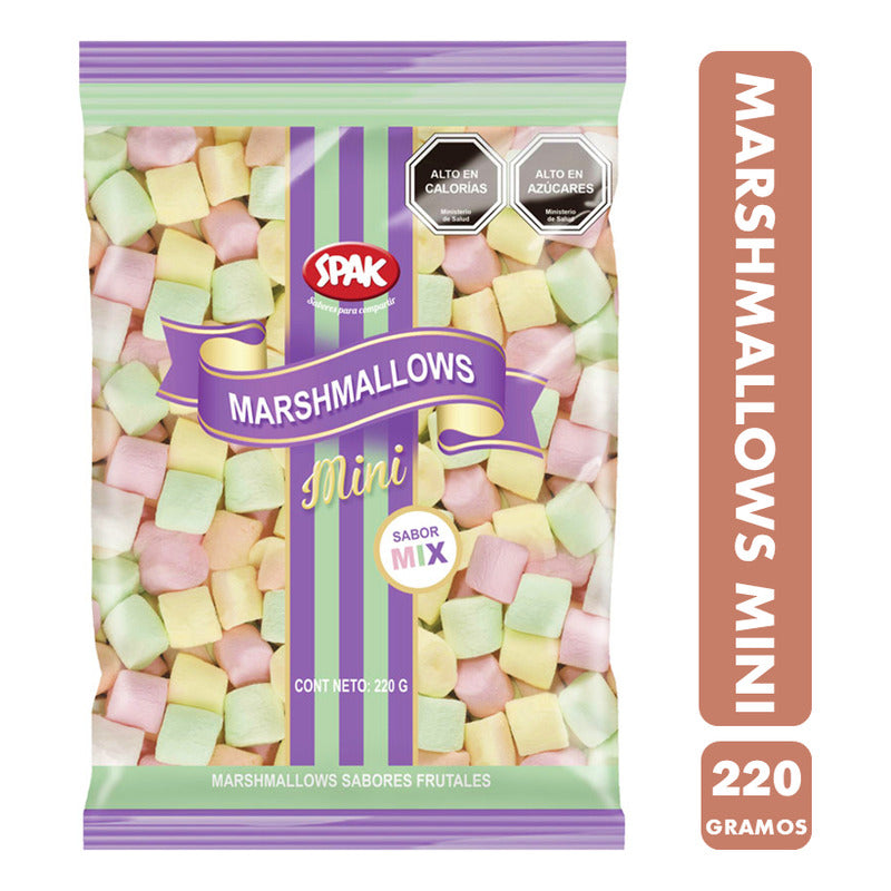 Marshmallows Mini Sabores Frutales De Spak (bolsa De 220 Gr)