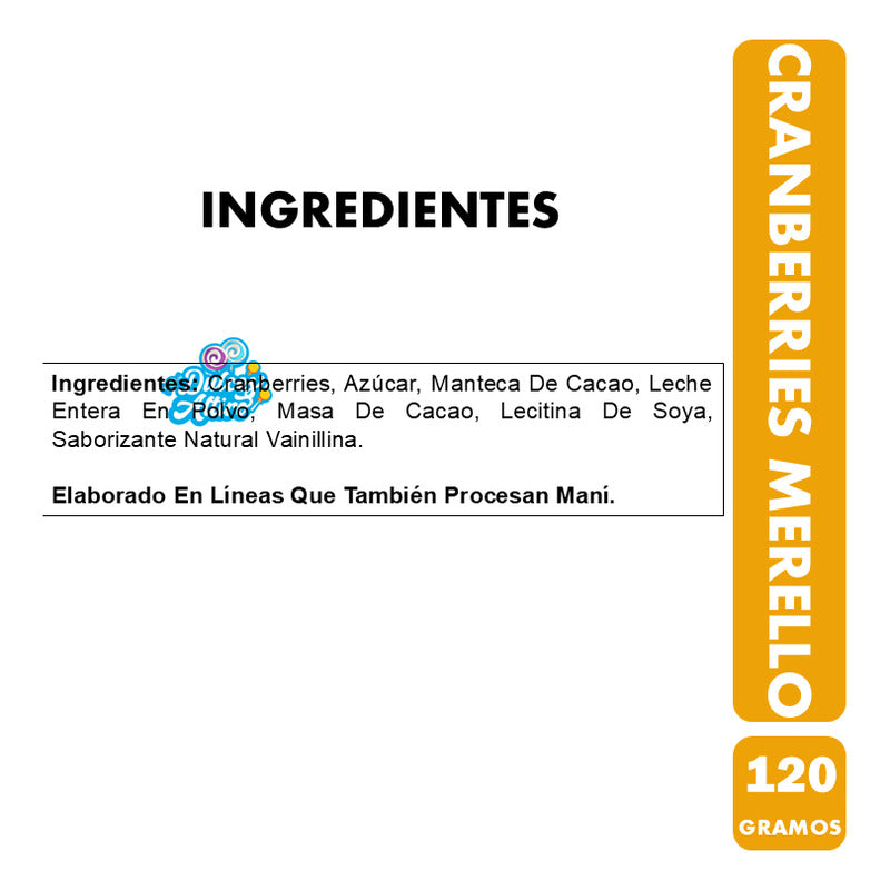 Cranberries - Arándanos Rojos Cubiertos En Chocolate (120gr)