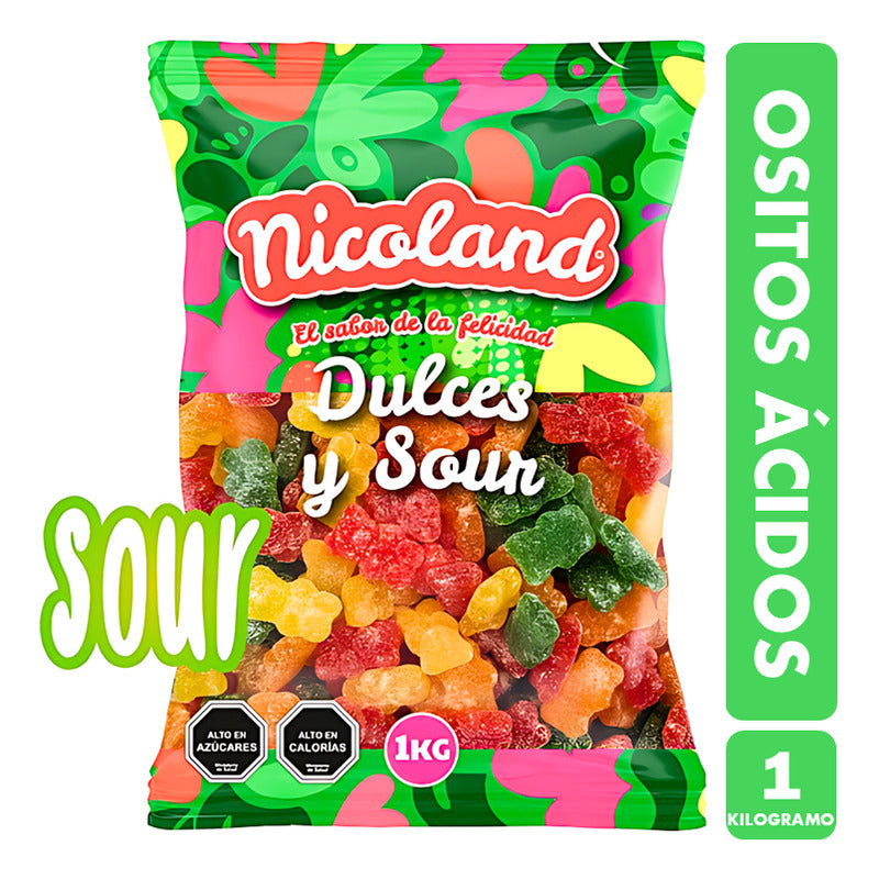 Ositos Acidos Gomitas Acidas En Forma De Osito (bolsa De 1k)