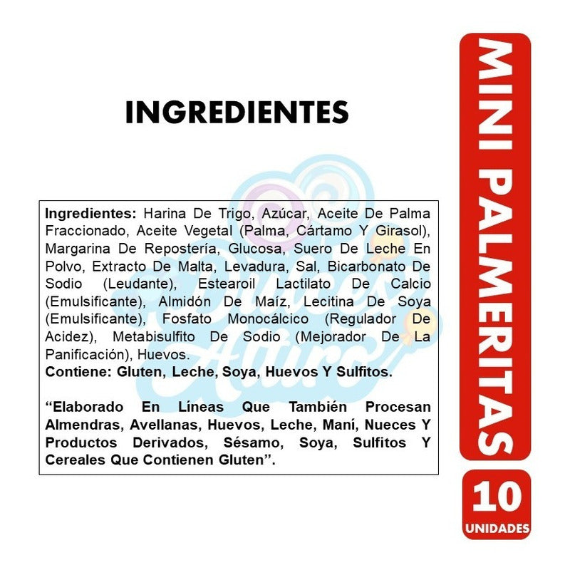 Galletas Mini Palmeritas, Costa (para Colación) - Pack 10un.