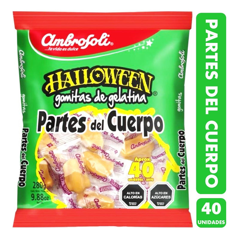 Gomitas Halloween -piecitos Y Otras Ambrosoli(bolsa De 280g)