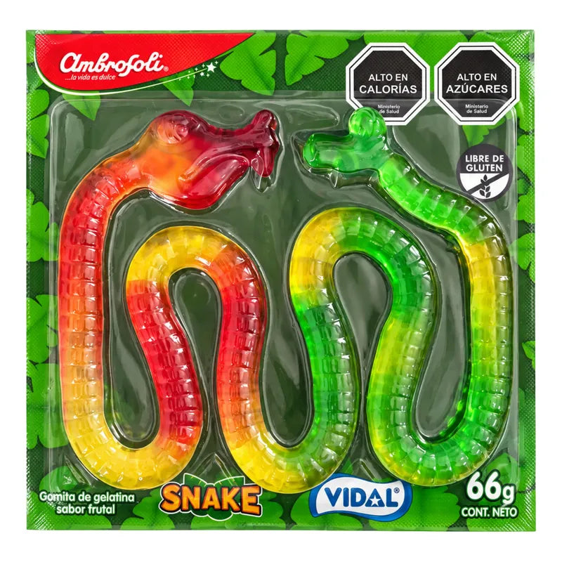 Gomita Serpiente De Un Metro Snake Unitario Ambrosoli 66g