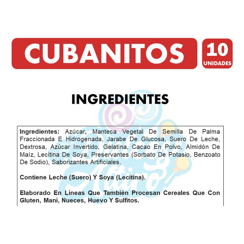 Cubanitos Fruna- Malvavisco De Chocolate (pack Con 10 Unid)