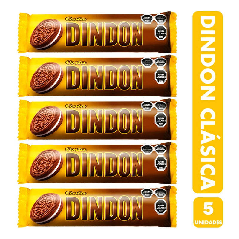 Galletas Din Don Crema Vainilla De Costa 115 Gr (pack 5 Un)