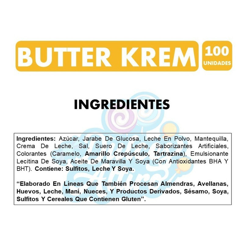 Butter Krem Ambrosoli - Caramelos De Leche (bolsa Con 100un)
