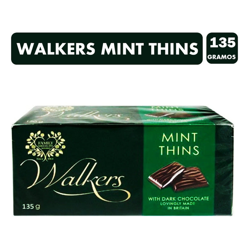 Mint Thins-tabletas Chocolate Relleno Crema De Menta 135 Gr