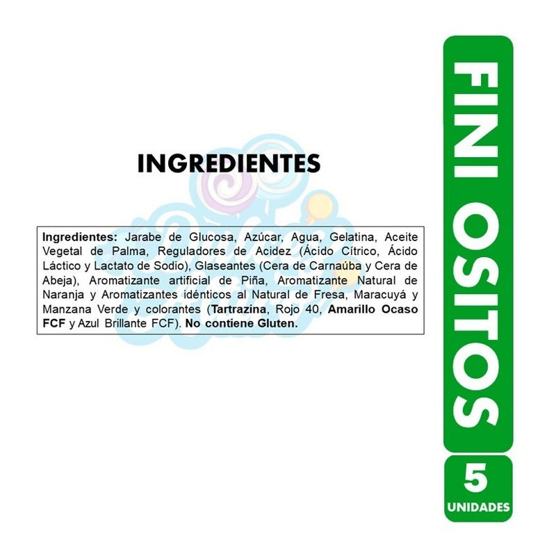 Gomitas Fini Ositos Sabores Surtidos (pack De 5 Unidades)