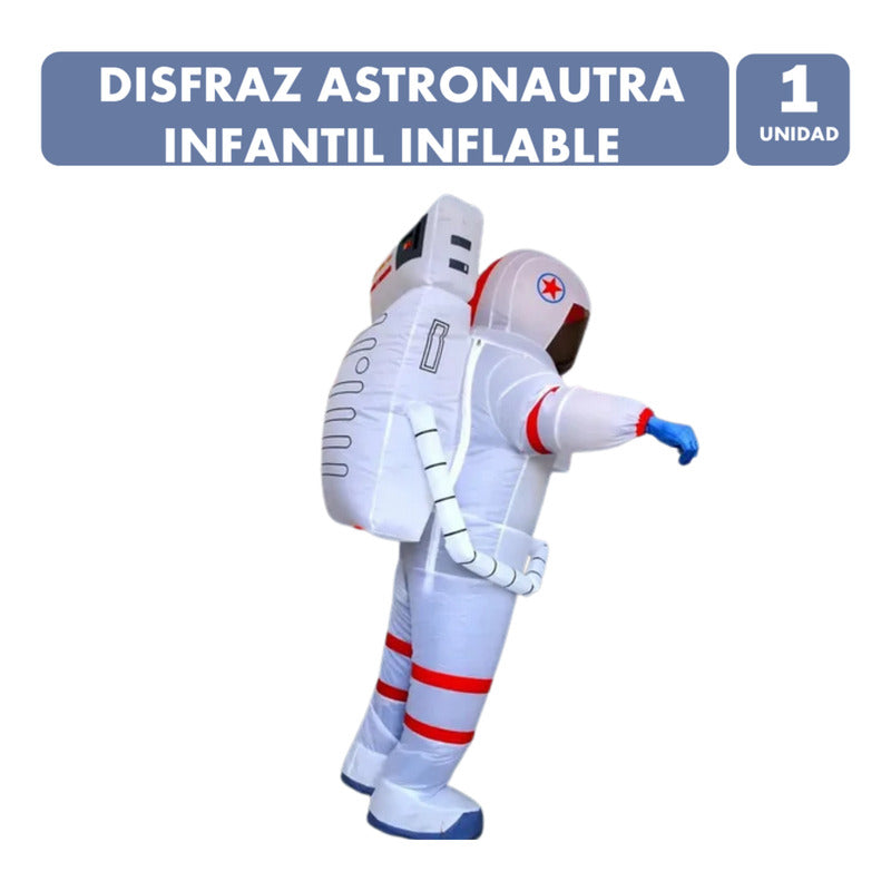 Disfraz Astronauta Inflable Infantil Blanco 120 - 150 Cm 120 - 150cm