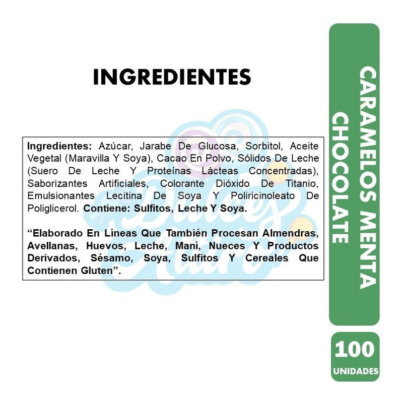 Caramelos Menta Chocolate, Ambrosoli - Bolsa De 100un Aprox.