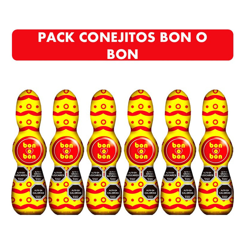 Conejos De Pascua Bon O Bon De Arcor (pack De 6 Unidades)