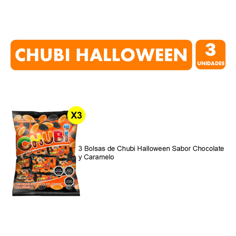 Dulces Para Halloween - Chubi Terrorífico (pack 3 Unidades)