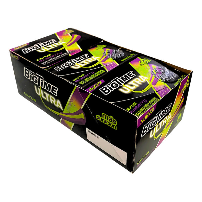 Chicle Bigtime Ultra Citrus Blueberry Sin Azúcar (12 Uni)