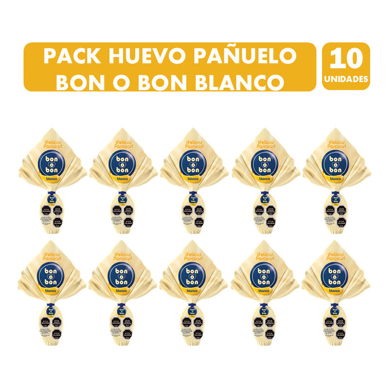 Huevitos De Pascua Por Mayor Bon O Bon Blanco (pack 10 Uni)