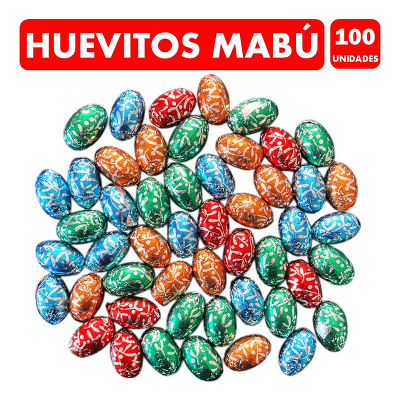 Huevitos De Pascua De Mabú (pack De 100 Huevos De Chocolate)