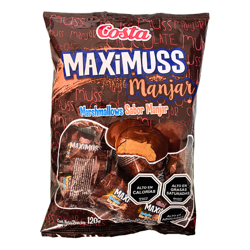 Maximuss Marshmallows Sabor Manjar (bolsa Con 120 Gramos)