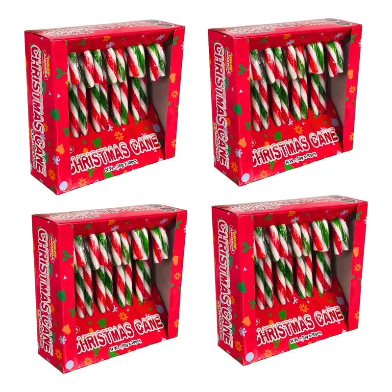 Bastones Dulces Para El Arbol De Navidad - Pack De 4 Cajas