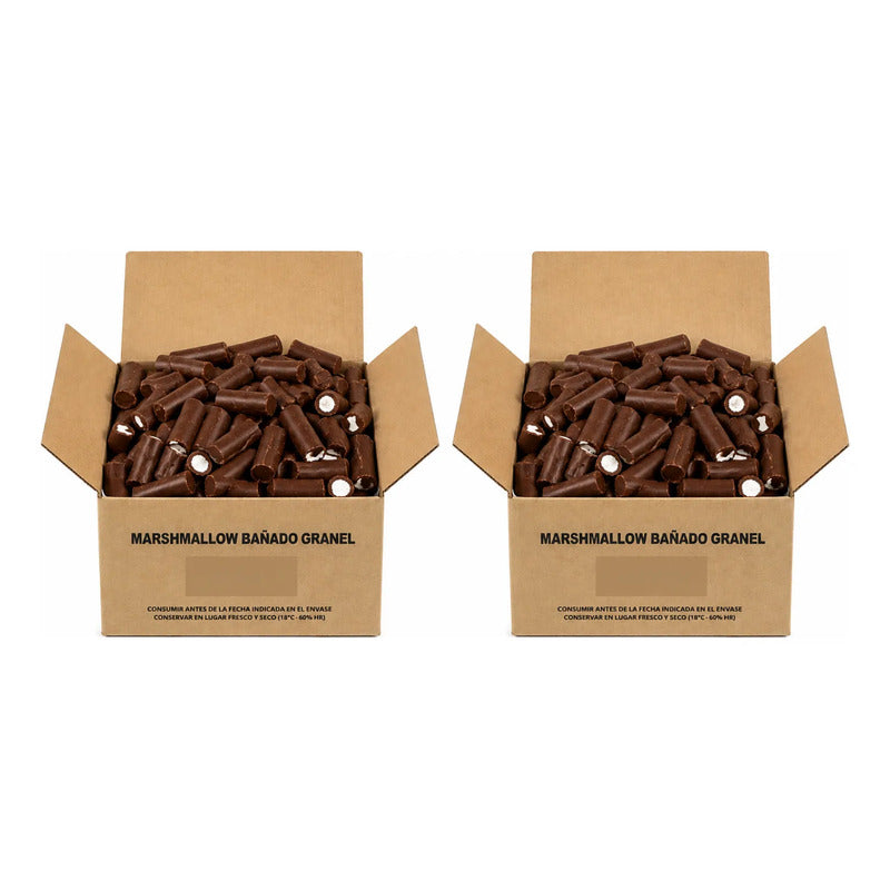 Pack 2 Cajas Marshmallow De Arcor Bañados En Chocolate