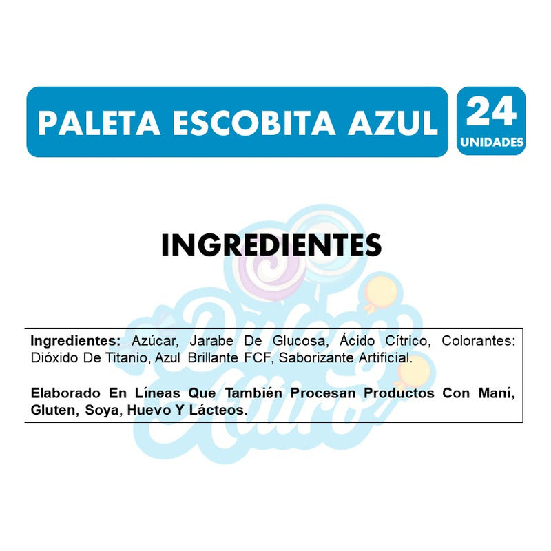 Pinta Boca Azul - Coyac Escobita De Mabu (bolsa Con 24uni)