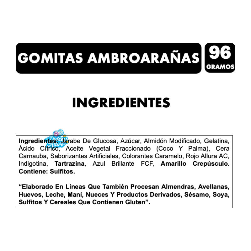 Dulces De Halloween - Gomitas Araña De Ambrosoli (96 Gramos)
