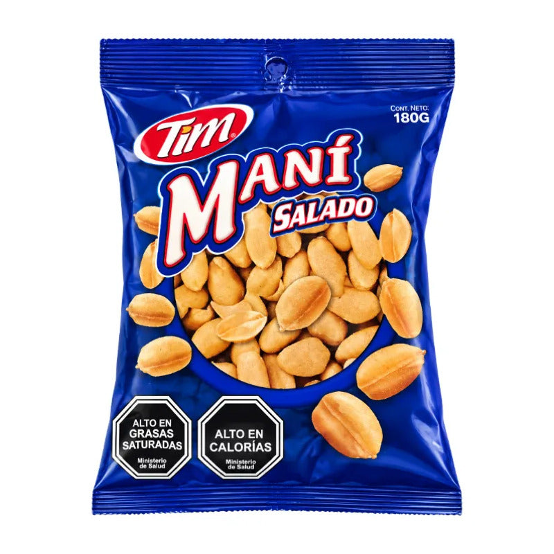 Maní Con Sal Para Compartir De Tim (contiene 180 Gramos)