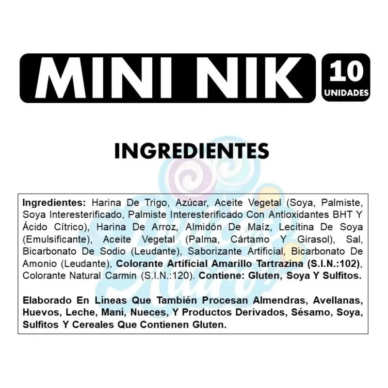 Galletas Mini Nik De Costa - Especial Colación (pack 10u)