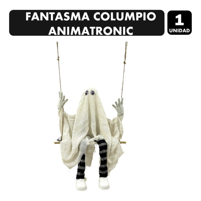 Fantasma Columpio Animatronic Con Movimiento Y Sonido (50cm)