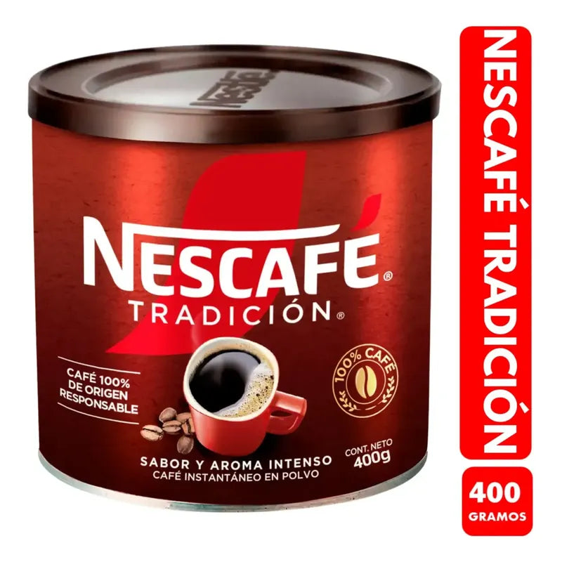 Nescafé Café Instantáneo Tradición Y Sabor Tarro 400g