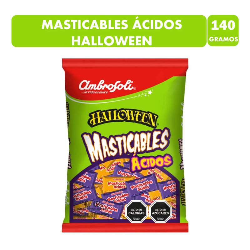 Masticables Ácidos Halloween Sabor Frutales De Ambrosoli