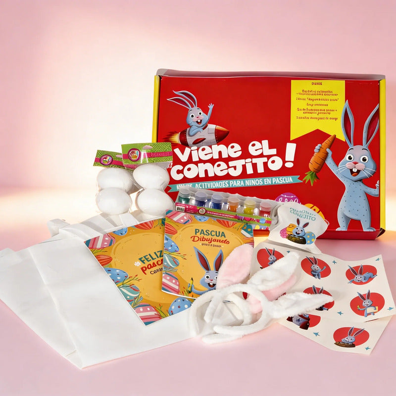 Kit De Manualidades Conejito De Pascua - (pack 2 Niños)