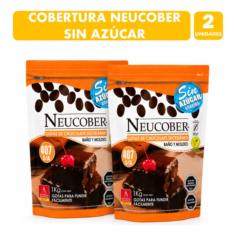 Cobertura Neucober 407 Sin Azúcar (pack De 2 Unidades)