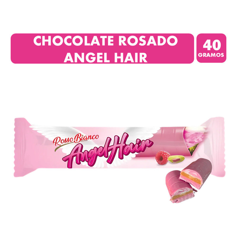 Chocolate Rosado Viral Angel Hair Pistacho (barra 40 Gramos)