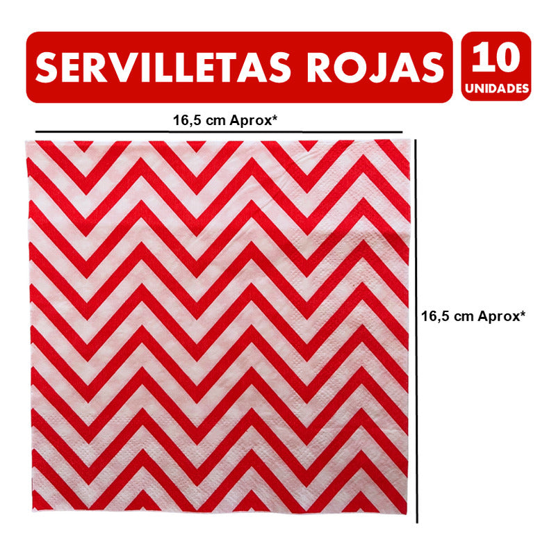 Pack Cumpleaños Color Rojo - Adornos Accesorios Decoración