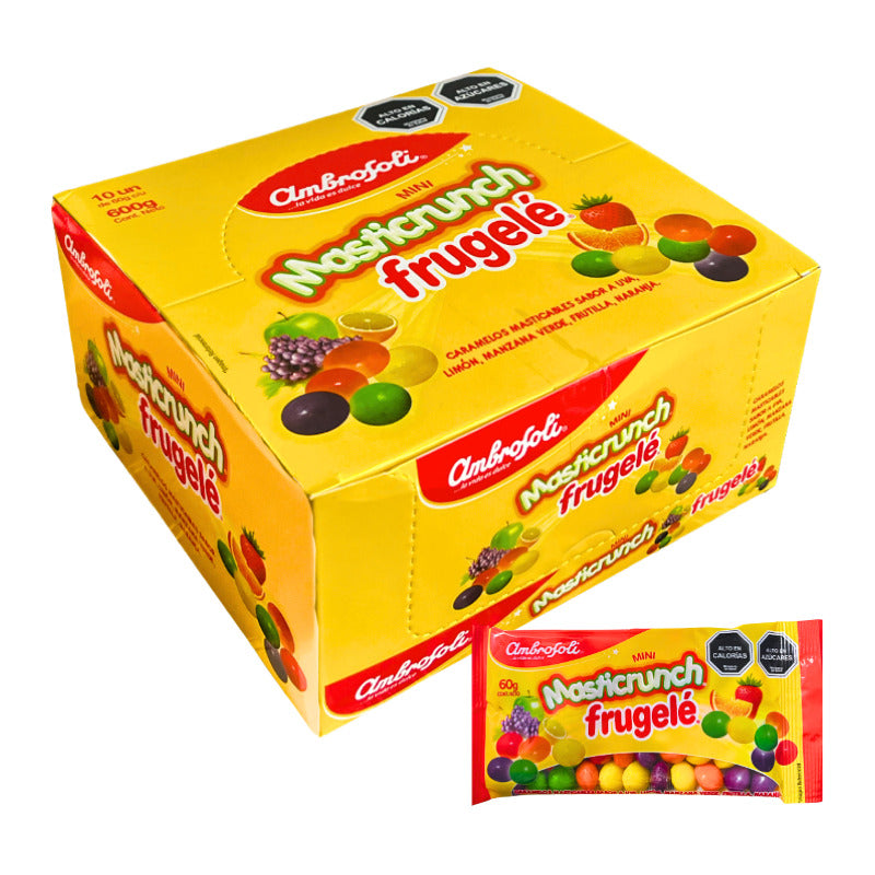 Frugele Masticrunch Masticables Sabor Frutal (caja Con 10u)