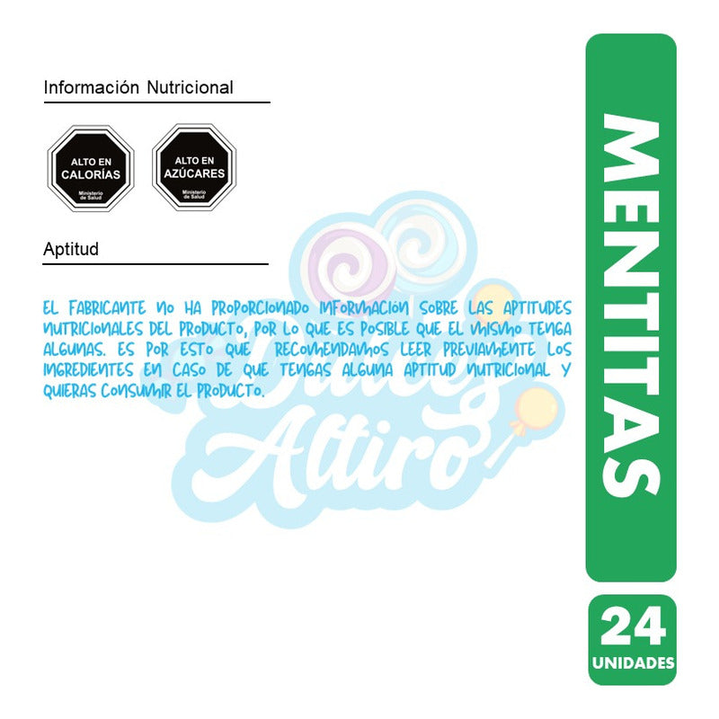 Mentitas Ambrosoli En Sobres (caja Con 24 Unidades)