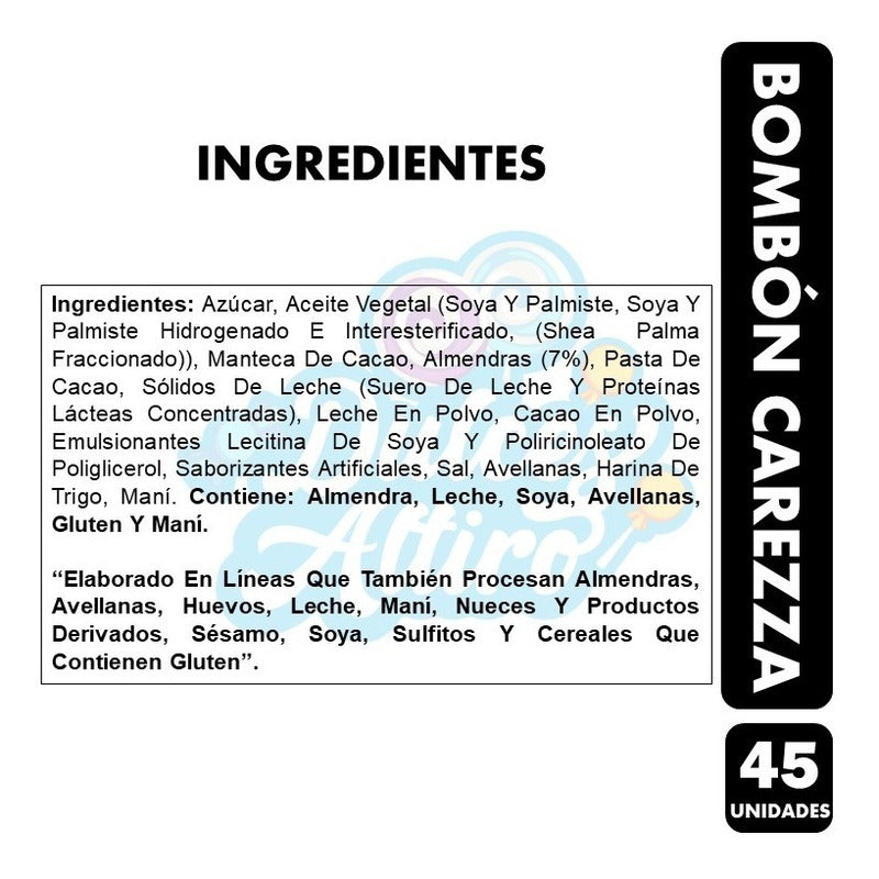 Display Bombones De Chocolate Carezza (display De 45 Un)