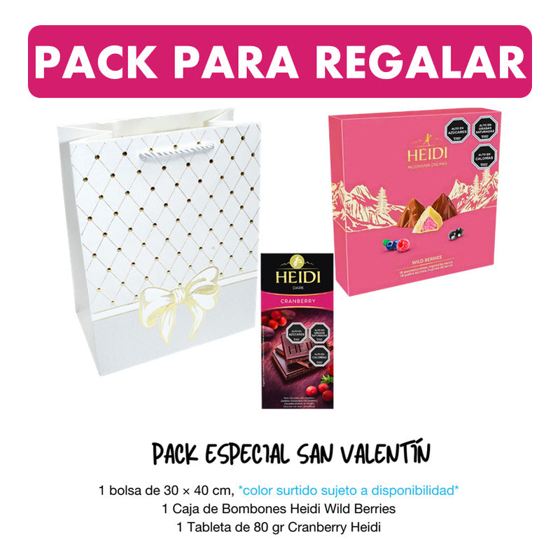Pack Bombones Heidi Wild Berries +chocolate Cranberry+ Bolsa