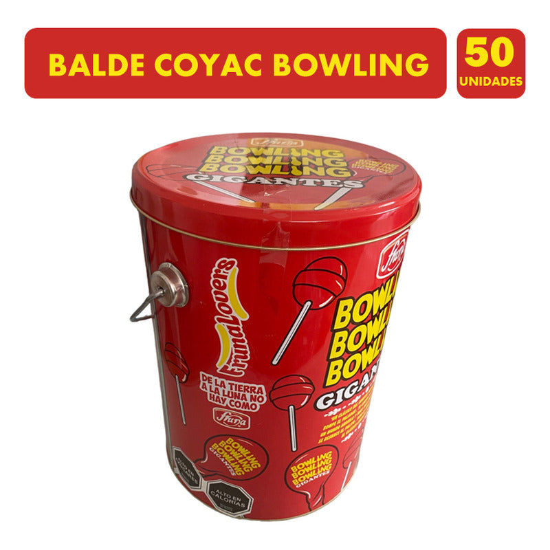 Balde De Coyac Bowling -metalico De Colección(balde Con 50u)