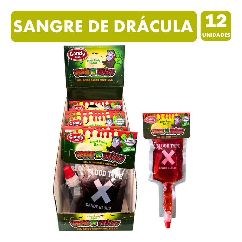Gel Tipo Sangre De Drácula -dulces Para Halloween (caja 12u)