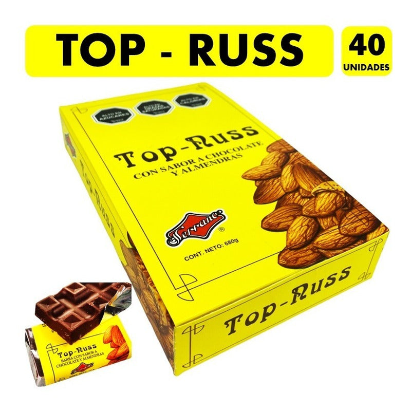 Chocolate Top - Russ, Marca Fruna - Caja De 40un De 17g C/u.