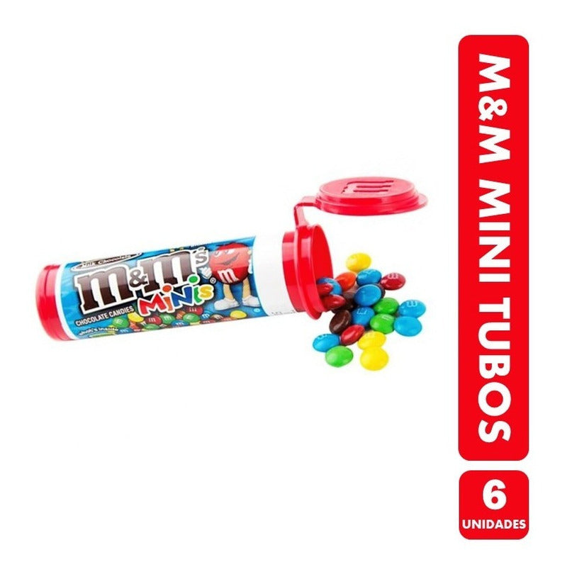 M&m En Mini Tubos - Formato Especial (pack De 6 Unidades)